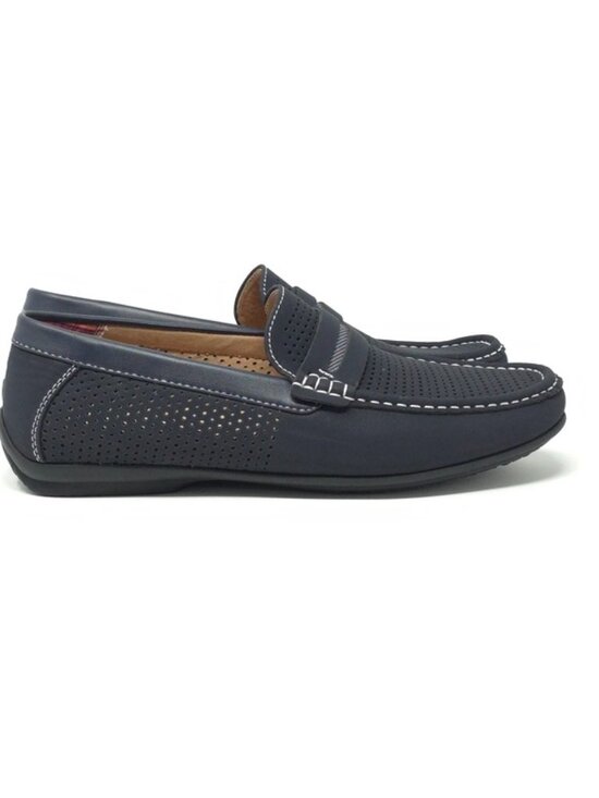 Stacy Adams Loafers Corby Red/Navy Saddle Slip-On main image 5